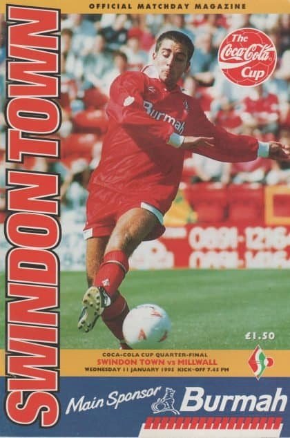 Swindon Town v Millwall 11-Jan-1995