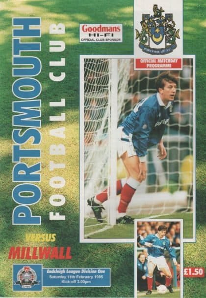 Portsmouth v Millwall 11-Feb-1995