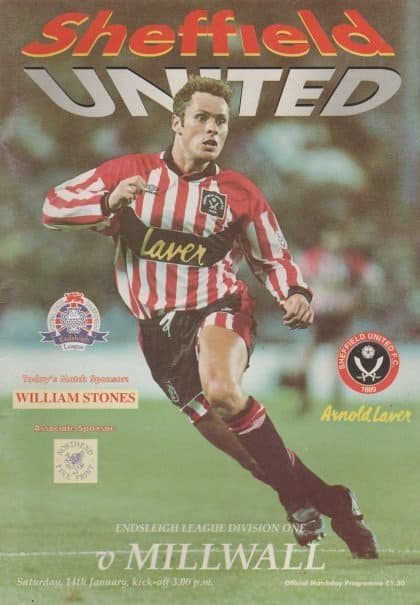 Sheffield United v Millwall 14-Jan-1995