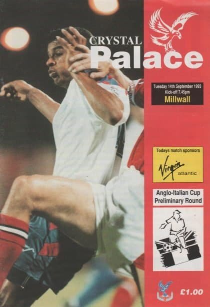 Crystal Palace v Millwall  14-Sep-1993