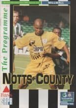 Notts County v Millwall 14-Sep-1996