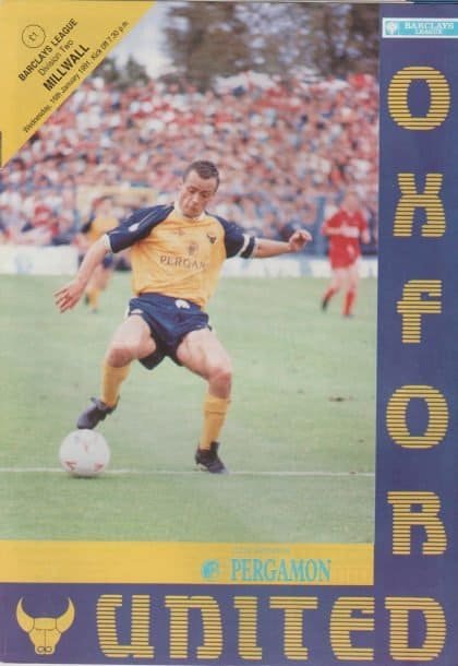 Oxford United v Millwall  16-Jan-1991