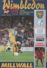 Wimbledon v Millwall  16-Sep-1997