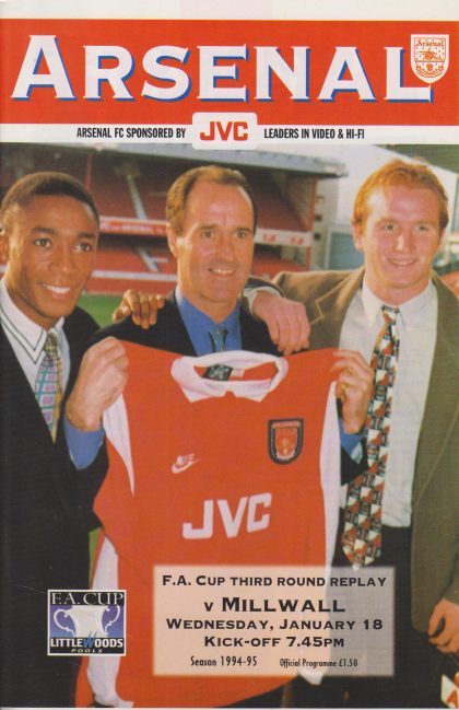 Arsenal v Millwall 18-Jan-1995