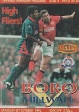 Middlesbrough v Millwall 01-Oct-1994