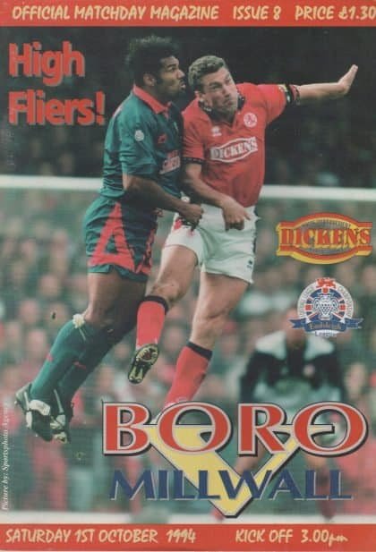 Middlesbrough v Millwall 01-Oct-1994