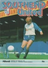 Southend United v Millwall   01-Feb-1982