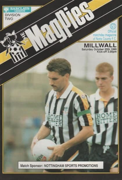 Notts County v Millwall 20-Oct-1990