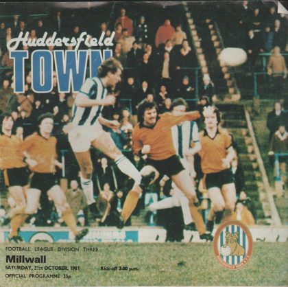 Huddersfield Town v  Millwall 21-Oct-1981