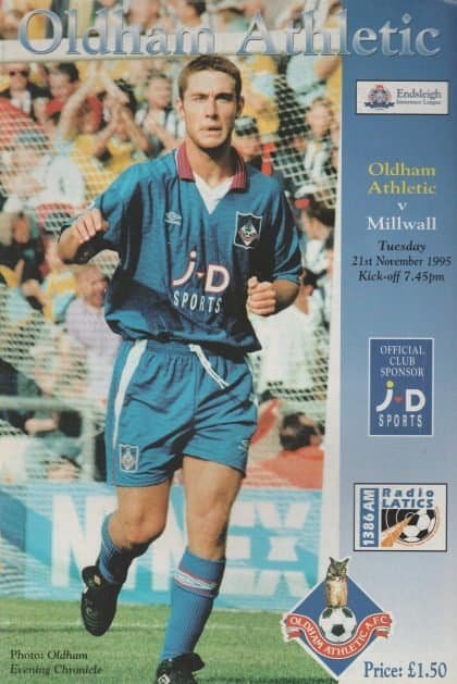 Oldham Athletic v Millwall  21-Nov-1995