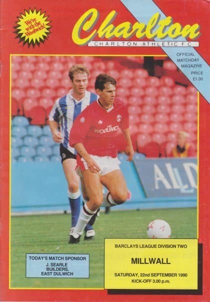 Charlton Athletic v Millwall 22-Sep-1990