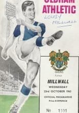 Oldham Athletic v Millwall  23-Oct-1963