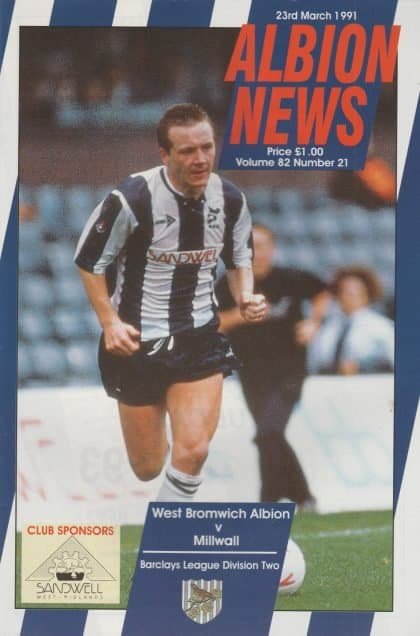 West Bromwich Albion v Millwall  23-Mar-1991