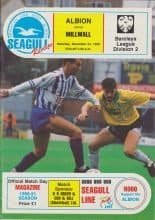 Brighton and Hove Albion v Millwall 24-Nov-1990