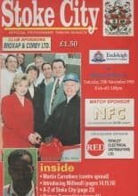Stoke City v Millwall 25-Nov-1995