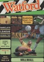Watford v Millwall 25-Aug-1990