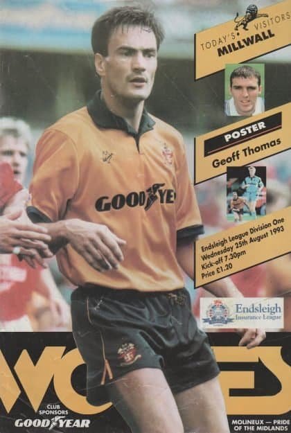 Wolverhampton Wanderers v Millwall  25-Aug-1993
