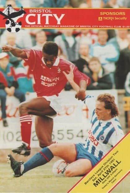 Bristol City v Millwall 27-Apr-1991