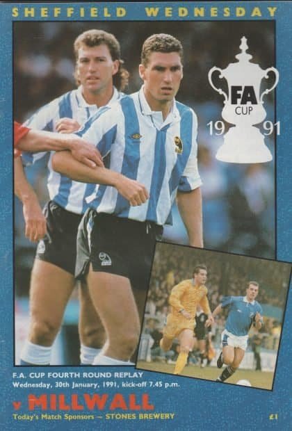 Sheffield Wednesday v Millwall 30-Jan-1991