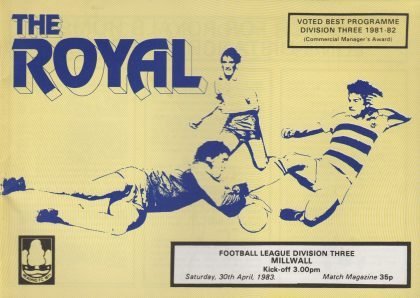 Reading v Millwall 30-Apr-1983