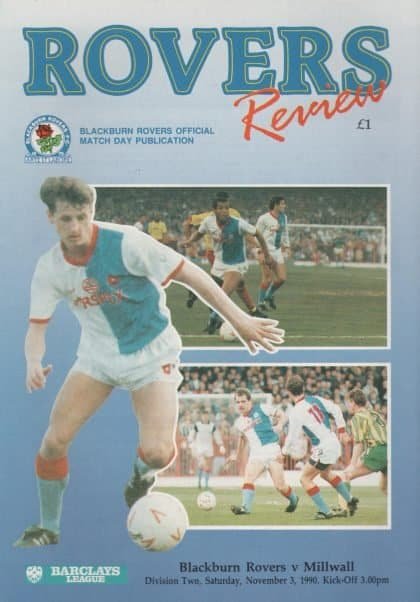 Blackburn Rovers v Millwall 03-Nov-1990