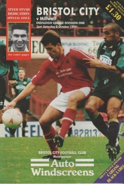Bristol City v Millwall 08-Oct-1994