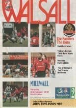 Walsall v Millwall 08-Feb-1997