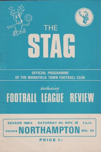 Mansfield Town v Northampton Town 09-Nov-1968