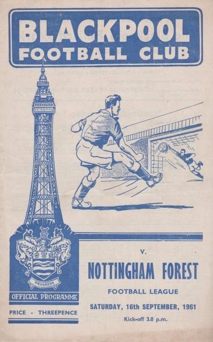 Blackpool v Nottingham Forest 16-Sep-1961