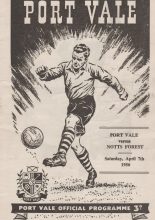 Port Vale v Nottingham Forest 07-Apr-1956