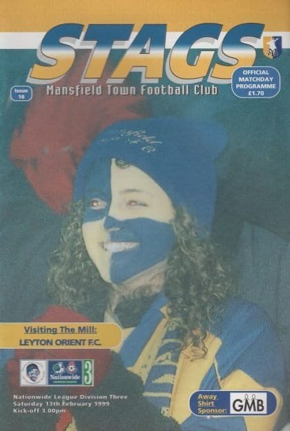 Mansfield Town v Leyton Orient  13-Feb-1999