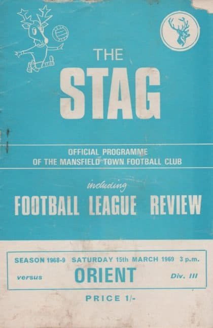 Mansfield Town v Leyton Orient  15-Mar-1969
