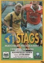 Mansfield Town v Leyton Orient  16-Apr-1991