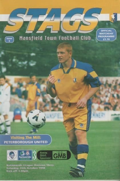Mansfield Town v Peterborough United  24-Oct-1998