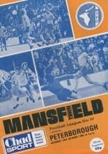 Mansfield Town v Peterborough United  25-Oct-1980