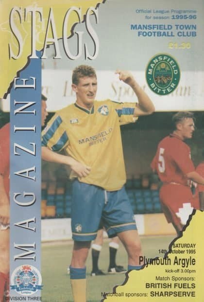 Mansfield Town v Plymouth Argyle 14-Oct-1995