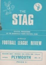 Mansfield Town v Plymouth Argyle 28-Apr-1969