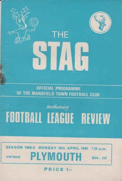 Mansfield Town v Plymouth Argyle 28-Apr-1969