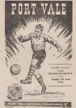 Port Vale v Plymouth Argyle 07-Apr-1958