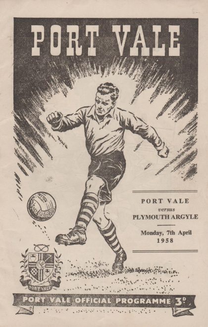 Port Vale v Plymouth Argyle 07-Apr-1958