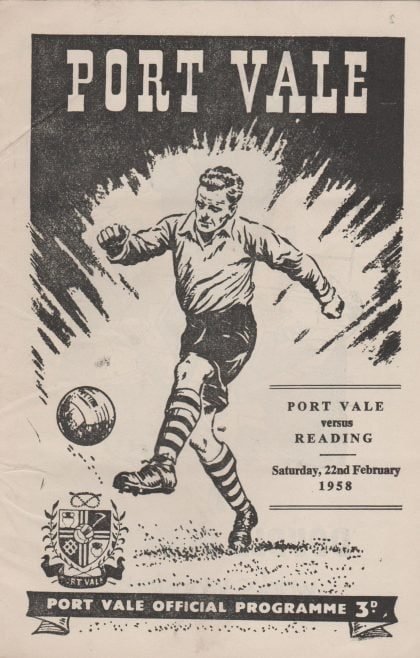 Port Vale v Reading 22-Feb-1958