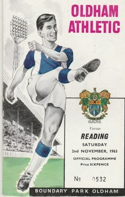 Oldham Athletic v Reading 02-Nov-1963