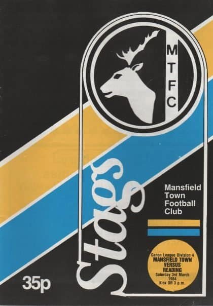Mansfield Town v Reading 03-Mar-1984