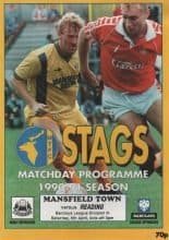 Mansfield Town v Reading  06-Apr-1991
