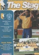 Mansfield Town v Rochdale  11-Nov-2000