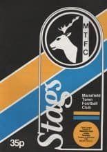 Mansfield Town v Rochdale  01-Nov-1983