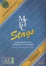 Mansfield Town v Rochdale 31-Aug-1996