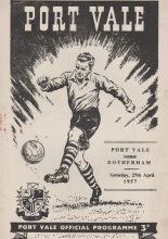 Port Vale v Rotherham United  27-Apr-1957