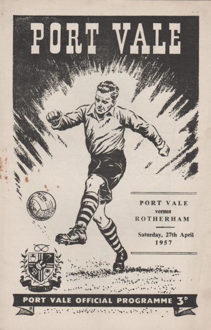 Port Vale v Rotherham United  27-Apr-1957