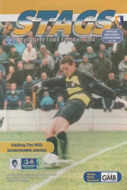 Mansfield Town v Scunthorpe United 27-Feb-1999